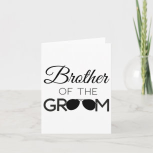 Tarjeta Hermano Del Matrimonio De La Fiesta De La Boda De 