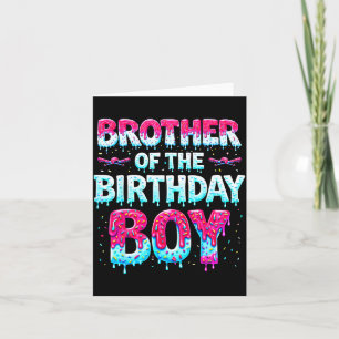 Tarjeta Hermano Del Niño Cumpleañero Helado Béisbol Fam