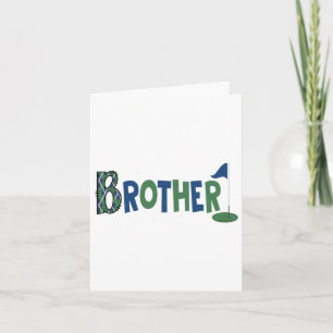 Tarjeta Hermano Del Niño De Cumpleaños En Un Deporte De Go