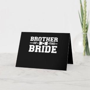 Tarjeta Hermano Del Regalo De La Novia Para Hermano