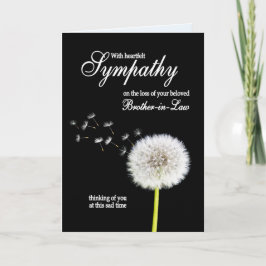 Tarjeta Hermano en Derecho Simpatía Dandelion