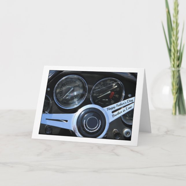 Tarjeta Hermano en la ley feliz día del padre (Anverso)