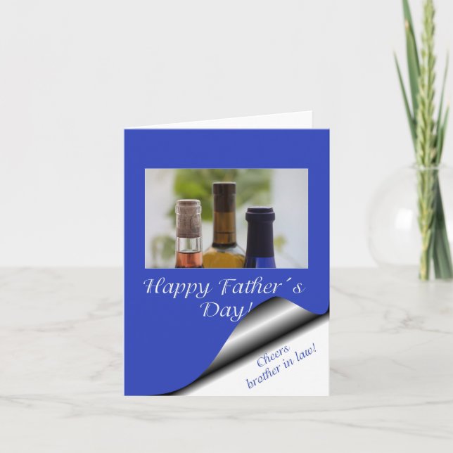 Tarjeta Hermano en la ley feliz día del padre (Anverso)
