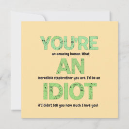 Tarjeta Hermano, eres un regalo humano increíble