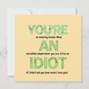 Tarjeta Hermano, eres un regalo humano increíble