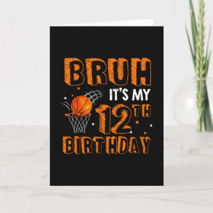 Tarjeta Hermano Es Mi Cumpleaños 12 Jugador De Sketll De 1