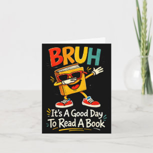 Tarjeta Hermano, es un buen día para leer un libro, lector