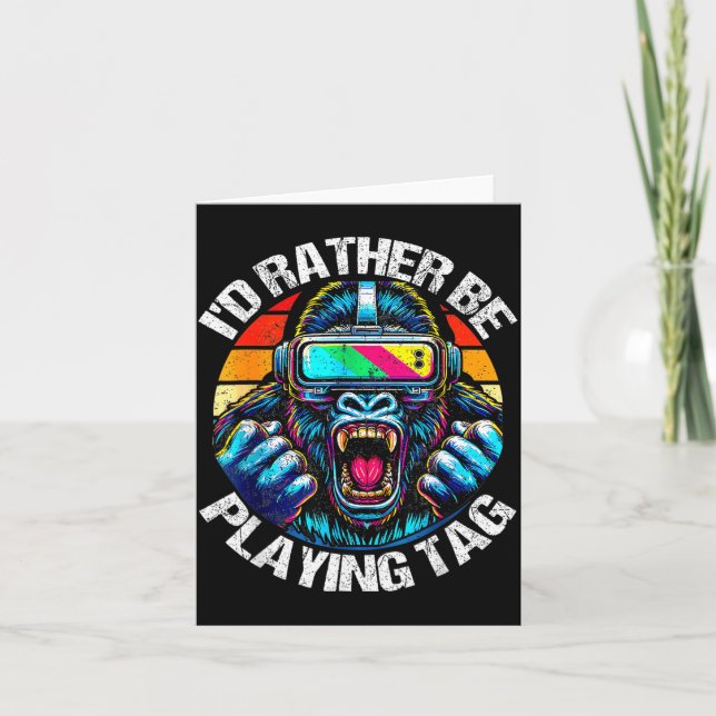 Tarjeta Hermano, estaría jugando chicos cumpleaños de homb (Anverso)