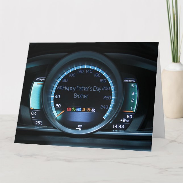 Tarjeta hermano Feliz Día del Padre (Anverso)