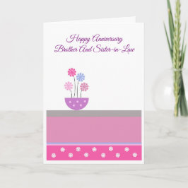 Tarjeta Hermano Floral Y Aniversario Personalizado De La E
