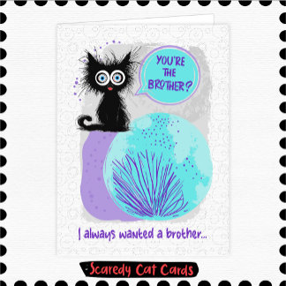 Tarjeta Hermano Gato Cobarde