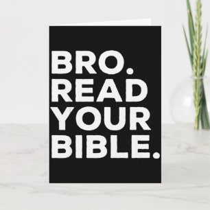 Tarjeta Hermano Lee Tu Biblia Hermano Religioso Cristiano