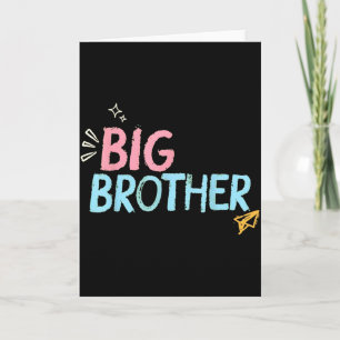 Tarjeta Hermano Mayor Hermano Menor Niño Maternidad Día De