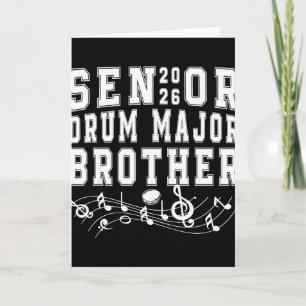 Tarjeta Hermano Mayor Tambor Mayor 2026 Graduación Graduad