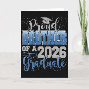 Tarjeta Hermano Orgulloso De Un Cl De Graduado De 2026 Sen