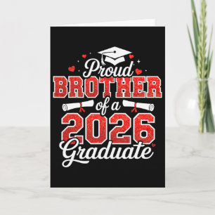Tarjeta Hermano Orgulloso De Un Cl De Graduado De 2026 Sen
