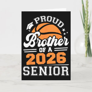 Tarjeta Hermano Orgulloso De Un Senior De Sketll Graduació
