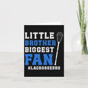 Tarjeta Hermano Pequeño De Lacrosse Hermano De Una Obra La