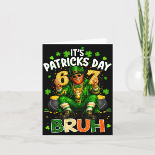 Tarjeta Hermano seis siete día de san patricio día de san