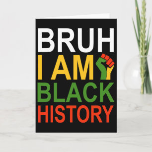 Tarjeta Hermano soy el Mes de la Historia Negra Hombres Ad