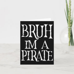 Tarjeta Hermano, soy un pirata, cumpleaños de Halloween, f
