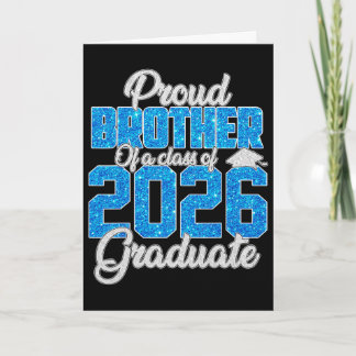 Tarjeta Hermano Súper Orgulloso De Un Graduado 2026 Camise