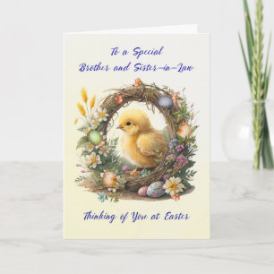 Tarjeta Hermano y cuñada pastora de Pascua