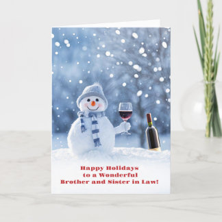 Tarjeta Hermano y hermana en Navidades de Derecho días fes