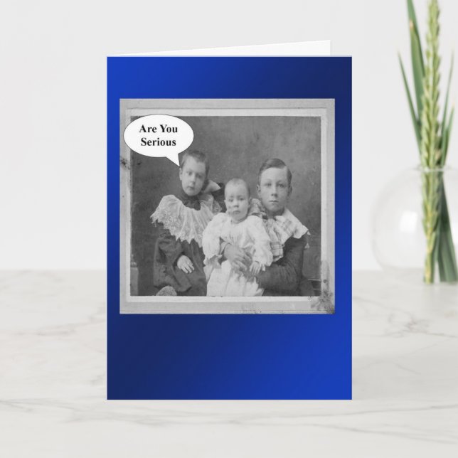 Tarjeta Hermanos de Cumpleaños - Retro (Anverso)