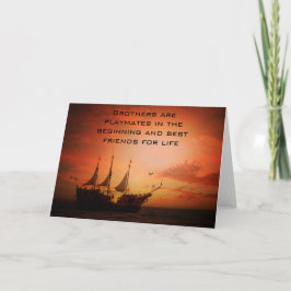 Tarjeta Hermanos, mejores amigos por vida