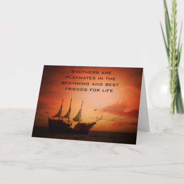 Tarjeta Hermanos, mejores amigos por vida (Anverso)