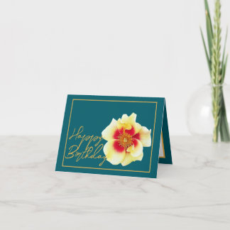 Tarjeta Hermosa Bonito de Moda rosa amarilla Feliz cumplea