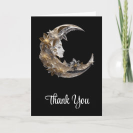 Tarjeta Hermosa cara en la luna Gracias