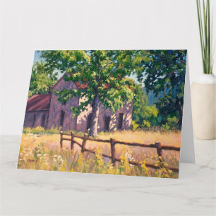 Tarjeta Hermosa casa de campo otoñal en Illinois