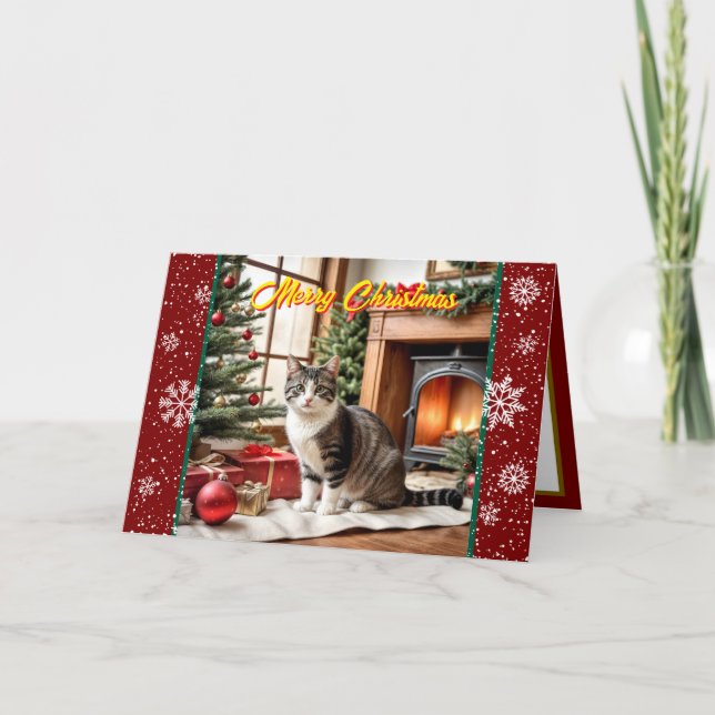 Tarjeta Hermosa colección antigua de vacaciones para navid (Anverso)