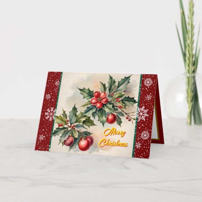 Tarjeta Hermosa colección de moda festiva para navidades (Anverso)