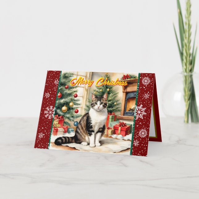 Tarjeta Hermosa colección de vacaciones de viejos Navidade (Anverso)