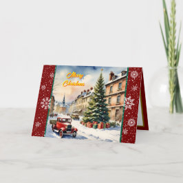 Tarjeta Hermosa colección festiva moderna de navidades