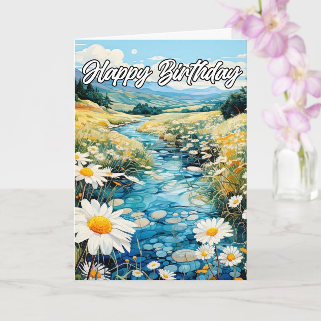Tarjeta Hermosa Creek A Principios De Primavera | Cumpleañ (Orquídea)
