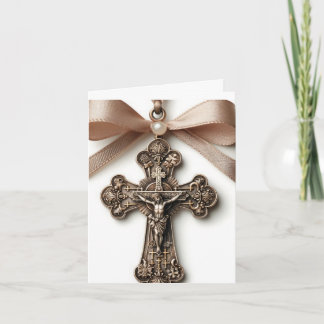 Tarjeta Hermosa Cruz Crucifijo Católico Cristiano