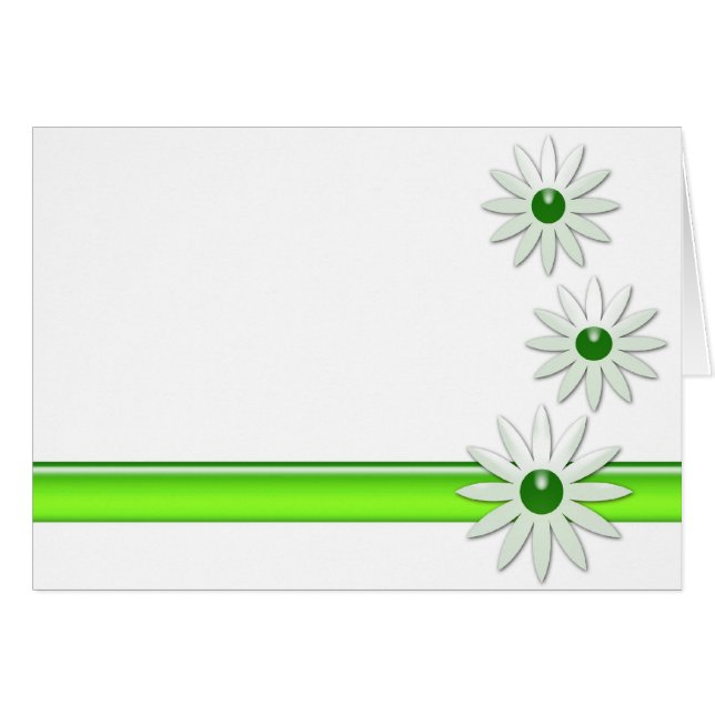 Tarjeta hermosa de la margarita (Anverso (Horizontal))