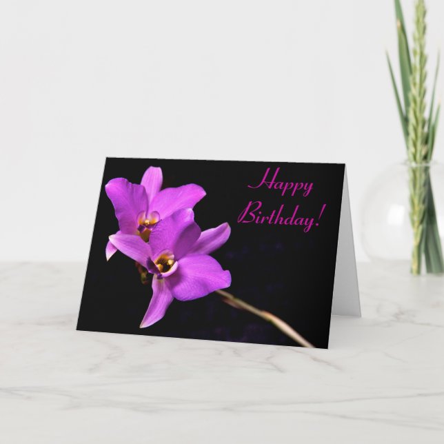 Tarjeta hermosa del feliz cumpleaños de la (Anverso)