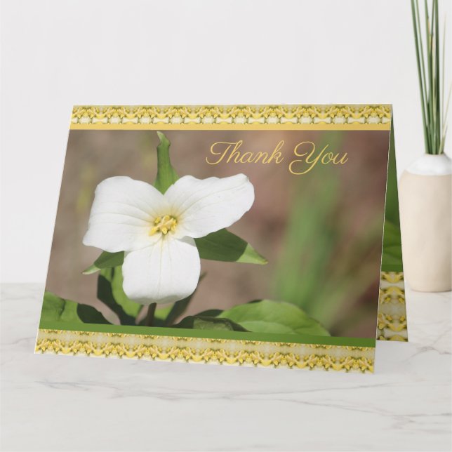 Tarjeta Hermosa Flor Blanca (Anverso)