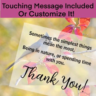 Tarjeta Hermosa foto de pájaro | Cierre | Sentido