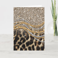Hermosa imagen de animales de moda Leopard Faux