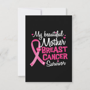 Tarjeta Hermosa madre madre madre sobreviviente de cáncer
