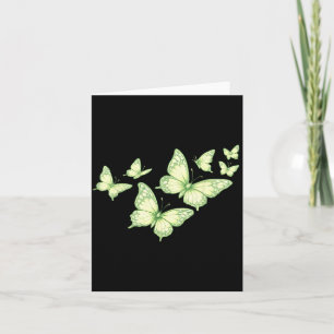 Tarjeta Hermosa Mariposa Mariposa Verde Amantes Mujeres