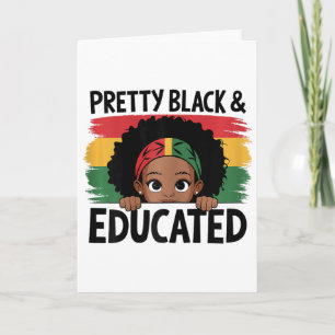 Tarjeta Hermosa Negra Y Educada Soy La Fuerte Africana