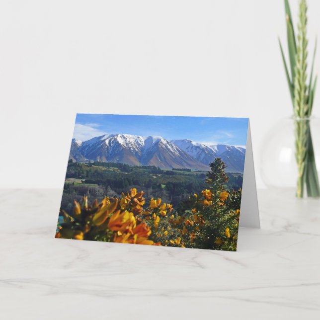 Tarjeta Hermosa Nueva Zelanda (Anverso)
