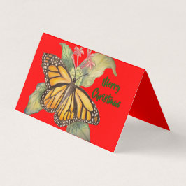 Tarjeta Hermosa pintura estilo mariposa monarca dorada
